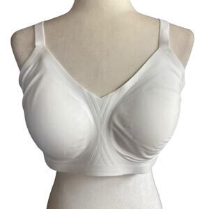 Honey Love LWBRO203 Silhouette Bra White 1X Shaping Comfort Wireless NWT